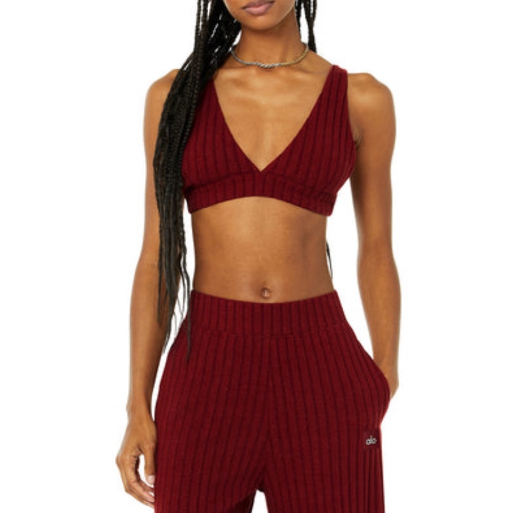 Alo ribbed take comfort bra